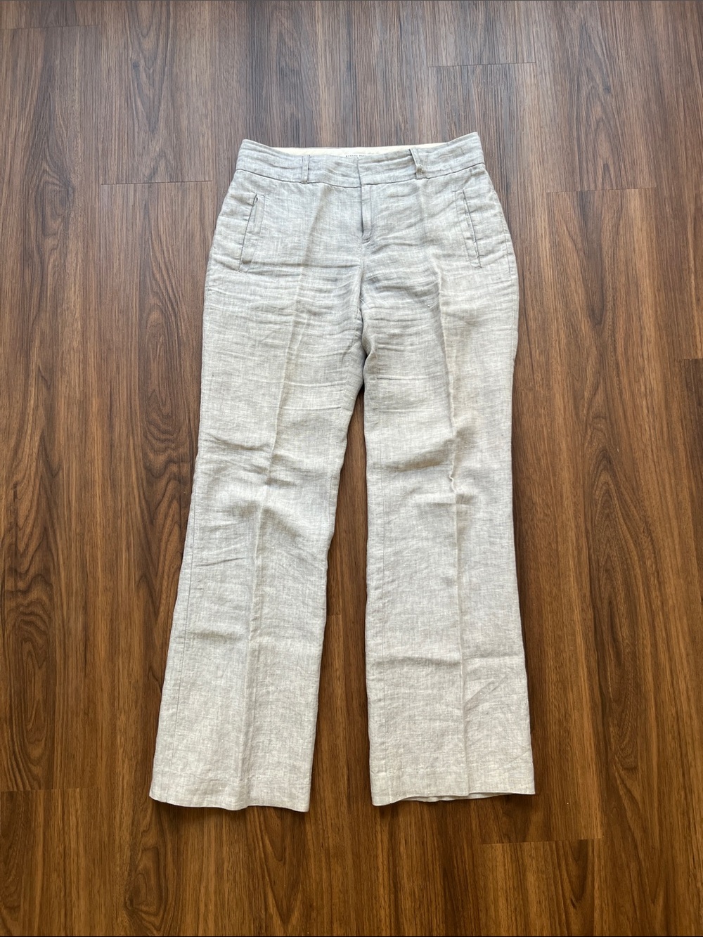 Banana Republic | Light Grey Martin Fit Linen Pants